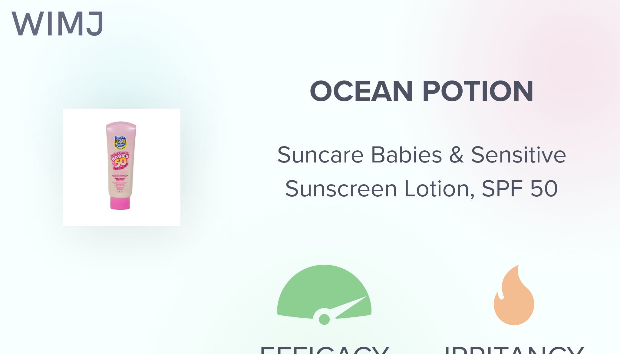 Ocean potion hot sale babies and sensitive